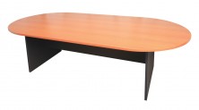 Ecotech 25 D   End Shape Boardtable On H Base. Many Sizes. Choice Of MM1 MM2 Melamine Colour Range